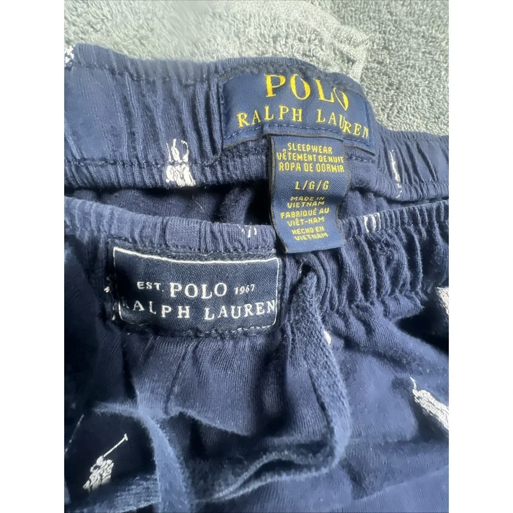 Polo Ralph Lauren Pajama Pants Men Size Large All Over Pony Loungewear Sleepwear